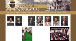 Desktop Screenshot of kznlegislature.gov.za