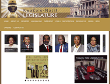 Tablet Screenshot of kznlegislature.gov.za